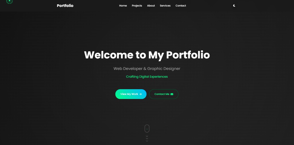 Developer portfolio preview